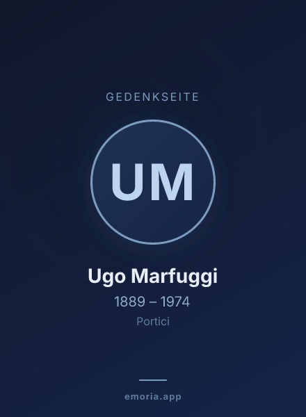 Gedenkportrait von Ugo Marfuggi