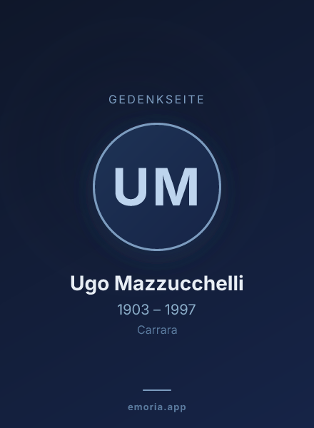 Gedenkportrait von Ugo Mazzucchelli