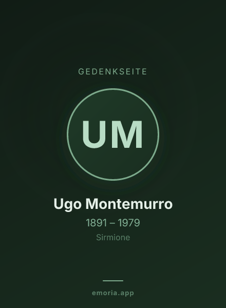 Gedenkportrait von Ugo Montemurro