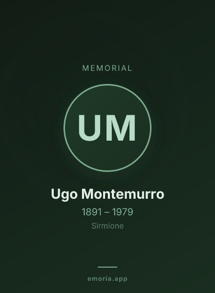 Memorial portrait of Ugo Montemurro