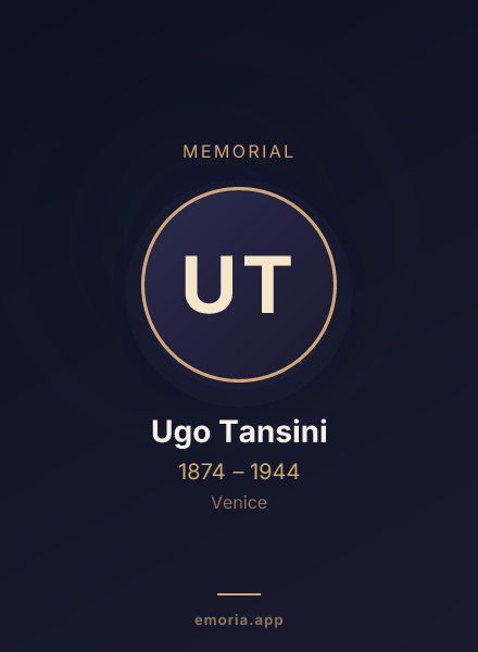 Memorial portrait of Ugo Tansini