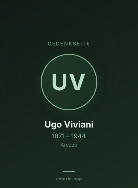 Gedenkportrait von Ugo Viviani