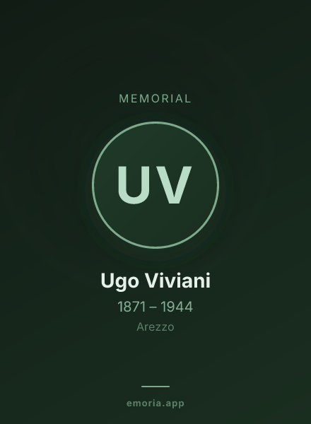 Memorial portrait of Ugo Viviani