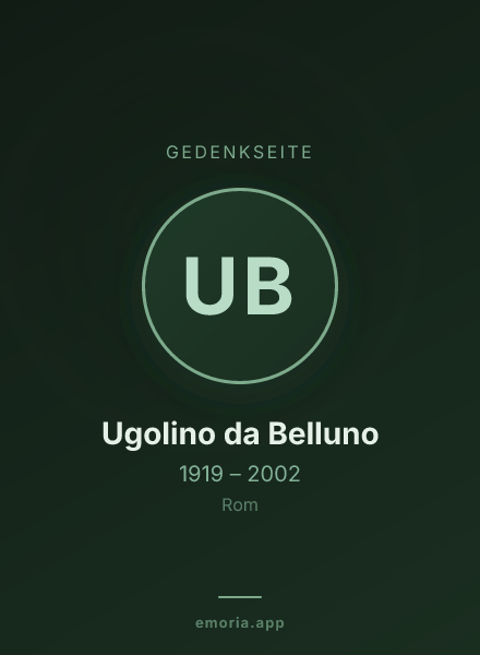 Gedenkportrait von Ugolino da Belluno