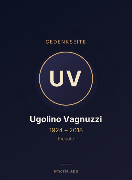 Gedenkportrait von Ugolino Vagnuzzi