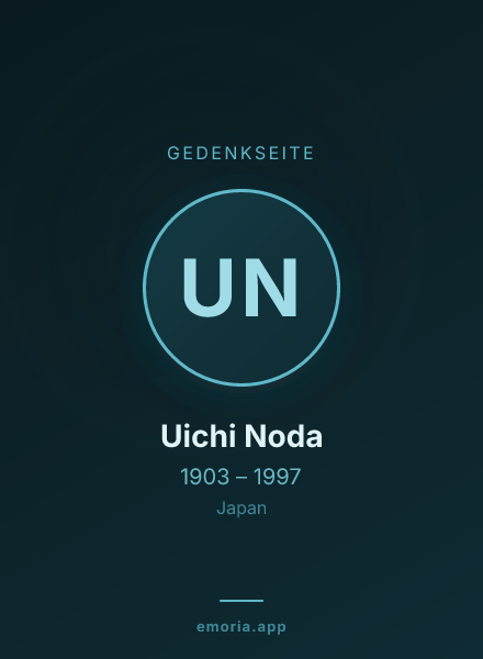 Gedenkportrait von Uichi Noda