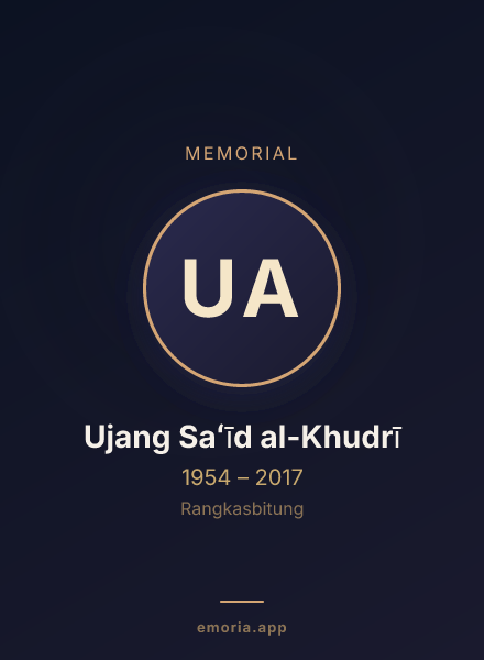 Memorial portrait of Ujang Saʻīd al-Khudrī