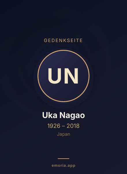 Gedenkportrait von Uka Nagao