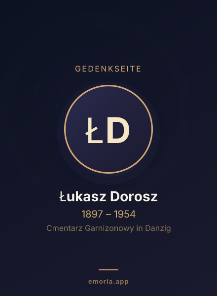 Gedenkportrait von Łukasz Dorosz