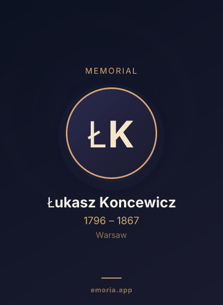 Memorial portrait of Łukasz Koncewicz