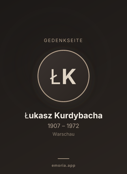Gedenkportrait von Łukasz Kurdybacha