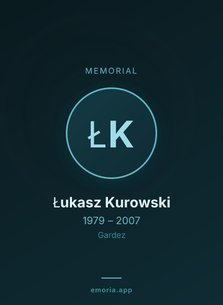 Memorial portrait of Łukasz Kurowski