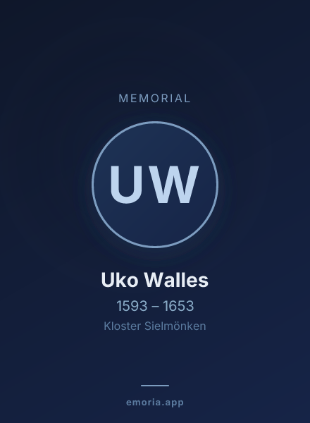 Memorial portrait of Uko Walles