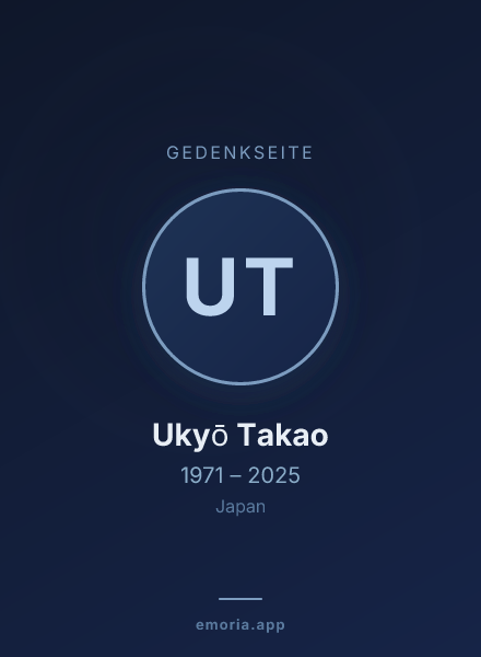 Gedenkportrait von Ukyō Takao