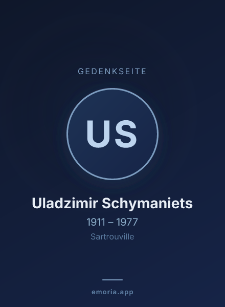 Gedenkportrait von Uladzimir Schymaniets