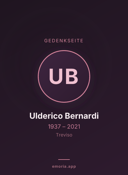 Gedenkportrait von Ulderico Bernardi