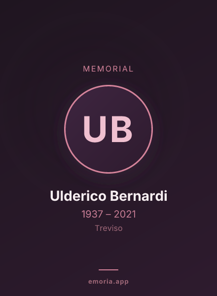 Memorial portrait of Ulderico Bernardi