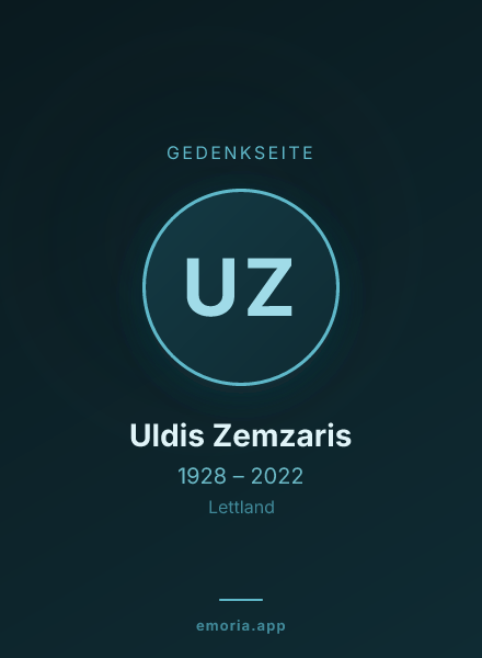 Gedenkportrait von Uldis Zemzaris