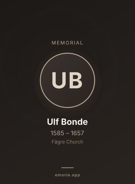 Memorial portrait of Ulf Bonde
