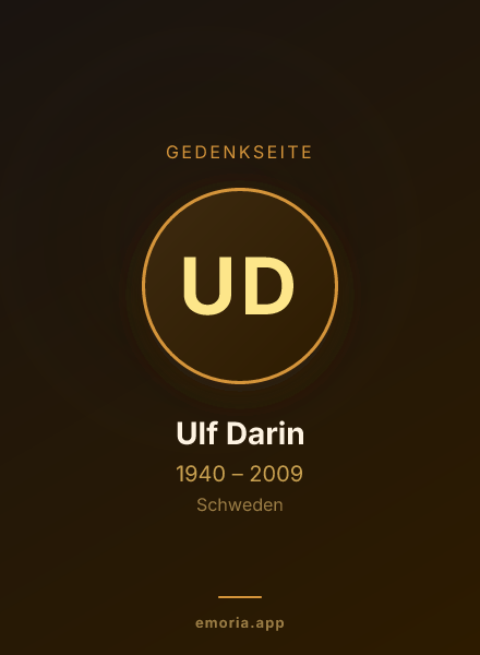 Gedenkportrait von Ulf Darin