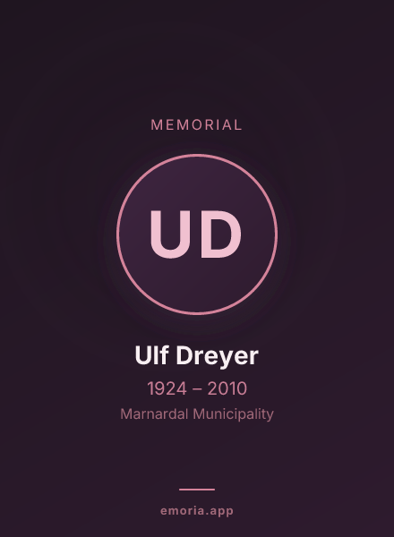 Memorial portrait of Ulf Dreyer