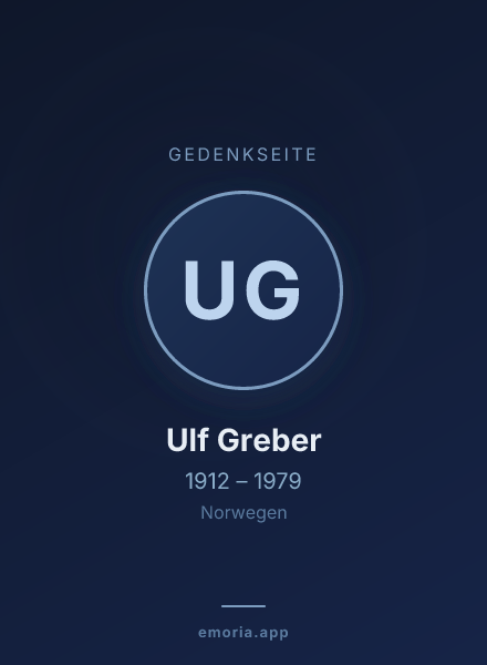 Gedenkportrait von Ulf Greber
