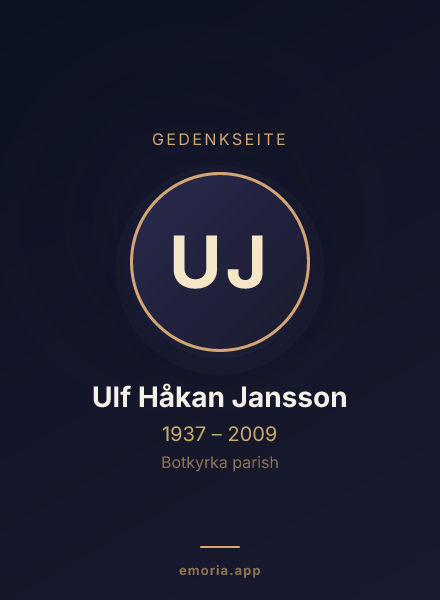 Gedenkportrait von Ulf Håkan Jansson