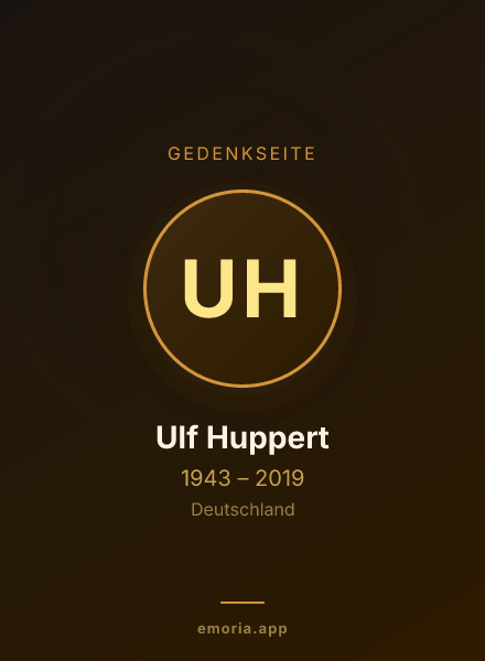 Gedenkportrait von Ulf Huppert