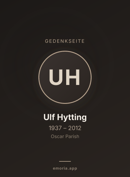 Gedenkportrait von Ulf Hytting