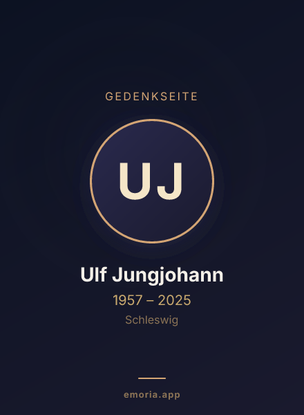 Gedenkportrait von Ulf Jungjohann