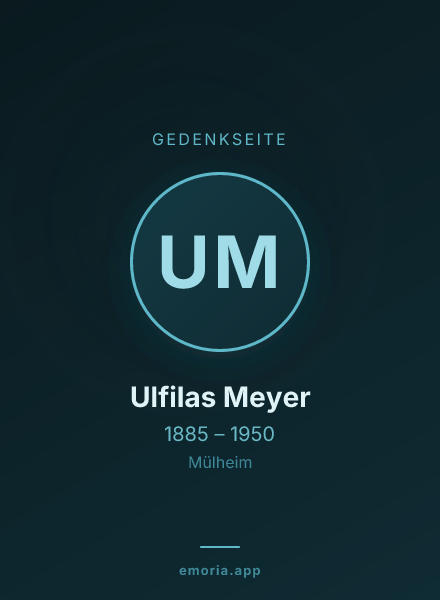 Gedenkportrait von Ulfilas Meyer