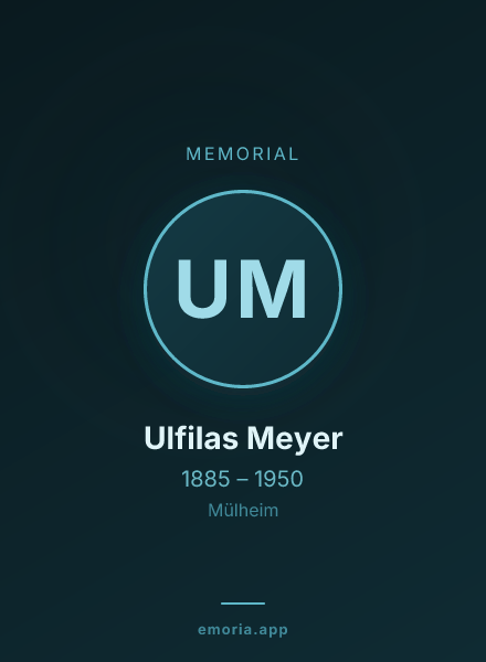 Memorial portrait of Ulfilas Meyer