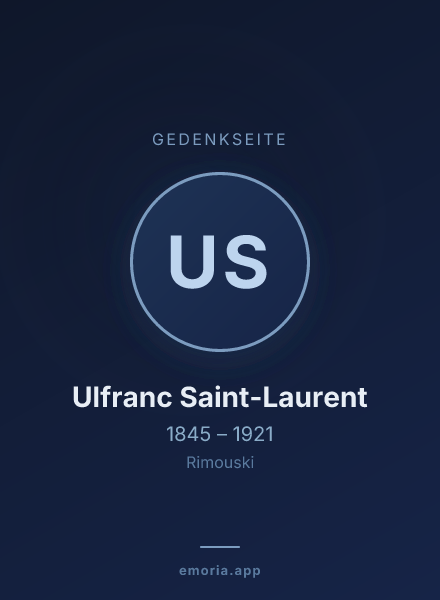 Gedenkportrait von Ulfranc Saint-Laurent