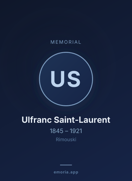 Memorial portrait of Ulfranc Saint-Laurent