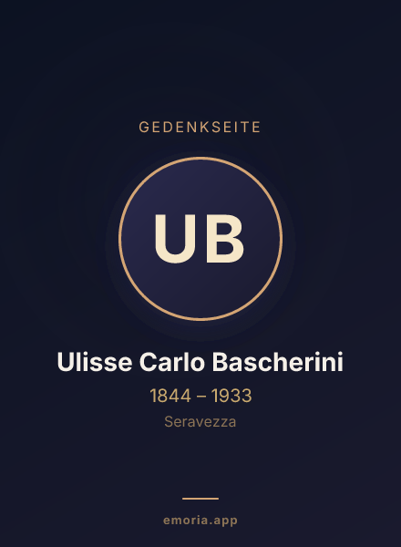 Gedenkportrait von Ulisse Carlo Bascherini