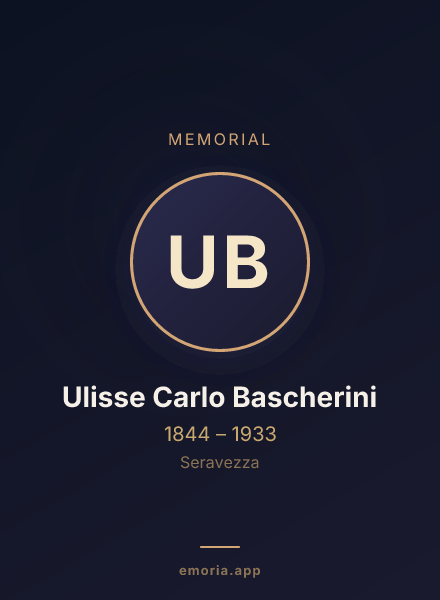 Memorial portrait of Ulisse Carlo Bascherini