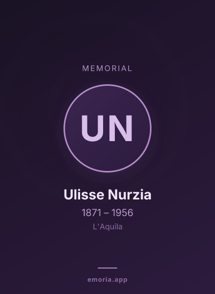 Memorial portrait of Ulisse Nurzia