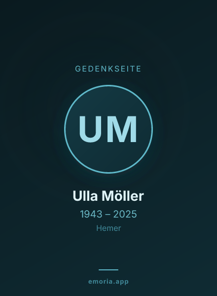 Gedenkportrait von Ulla Möller