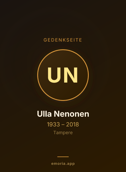 Gedenkportrait von Ulla Nenonen