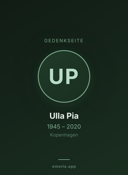 Gedenkportrait von Ulla Pia