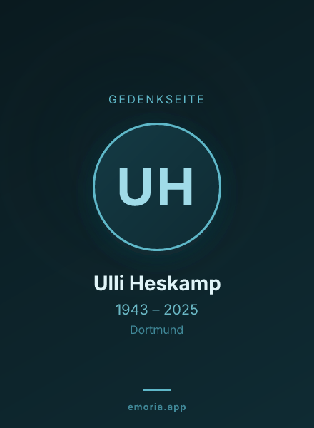 Gedenkportrait von Ulli Heskamp