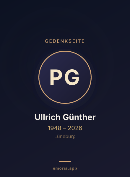 Gedenkportrait von Prof. Dr. Ullrich Günther