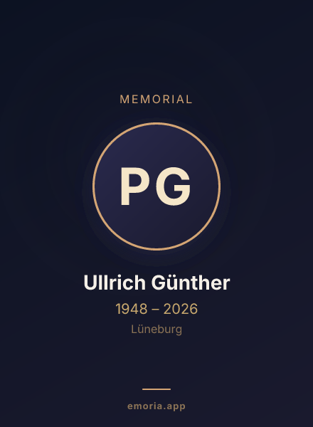 Memorial portrait of Prof. Dr. Ullrich Günther