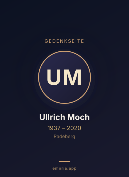 Gedenkportrait von Ullrich Moch