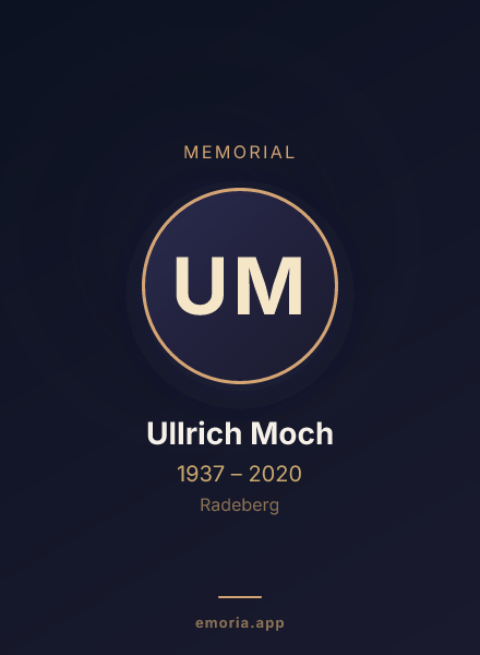 Memorial portrait of Ullrich Moch