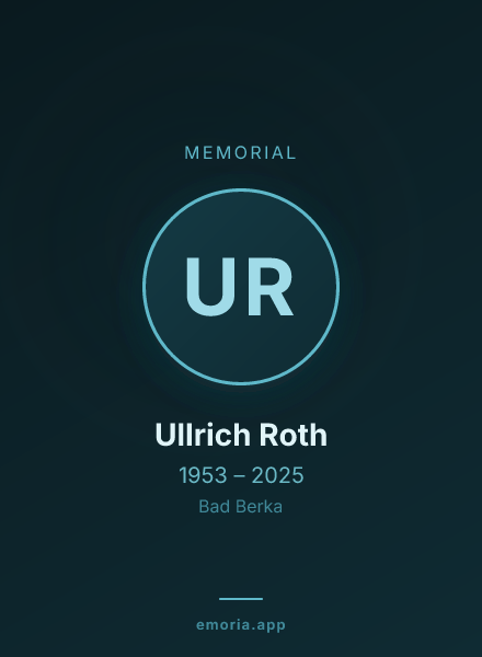 Memorial portrait of Ullrich Roth