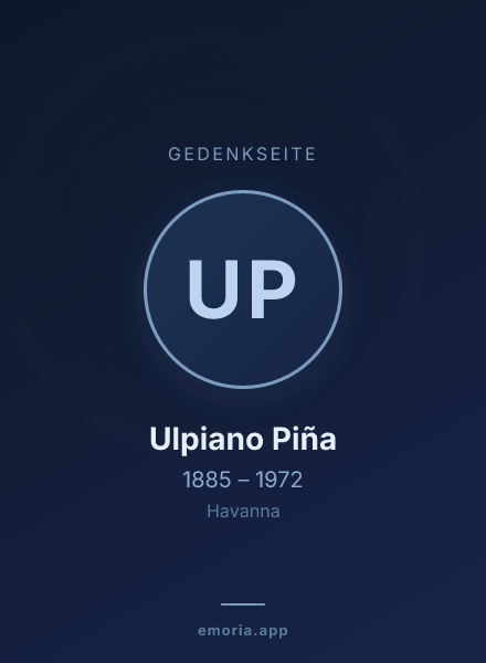 Gedenkportrait von Ulpiano Piña