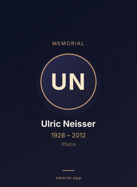 Memorial portrait of Ulric Neisser