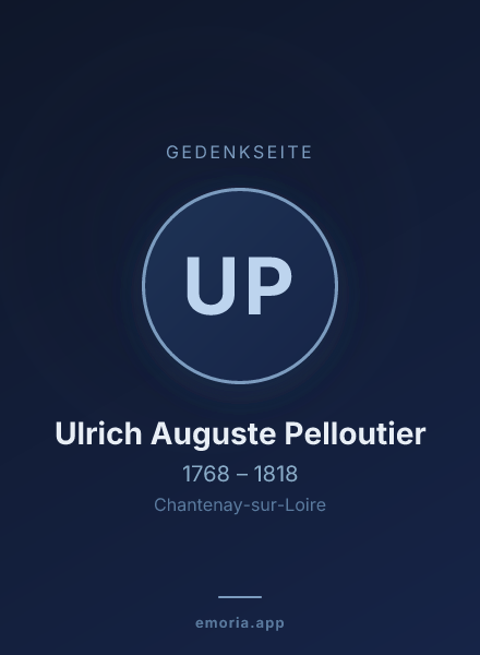 Gedenkportrait von Ulrich Auguste Pelloutier