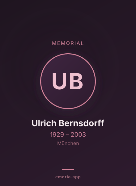 Memorial portrait of Ulrich Bernsdorff